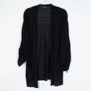 Trouve Ruched Sleeve Open Front‎ Cardigan Size XS/S